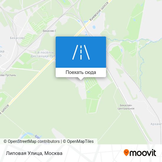 Карта Липовая Улица