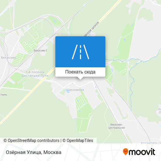Карта Озёрная Улица