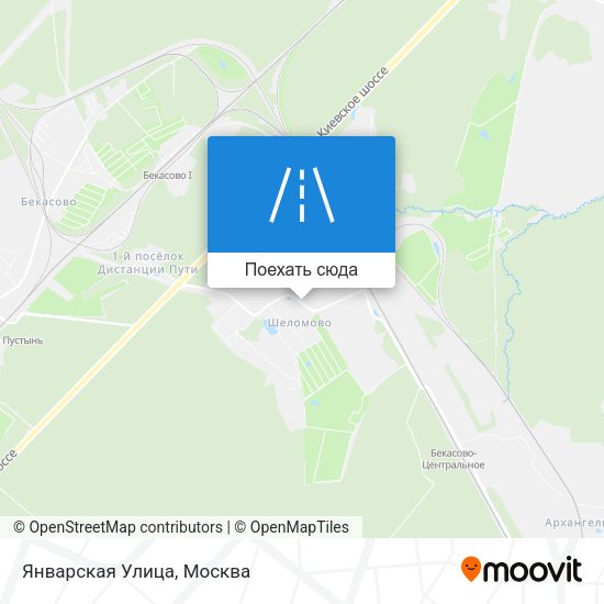 Карта Январская Улица