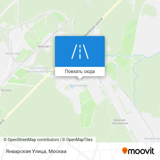 Карта Январская Улица
