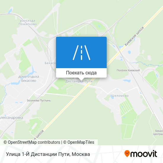 Карта Улица 1-Й Дистанции Пути