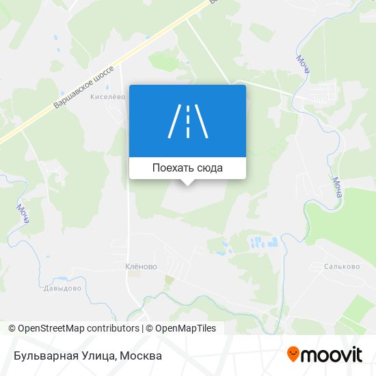Карта Бульварная Улица