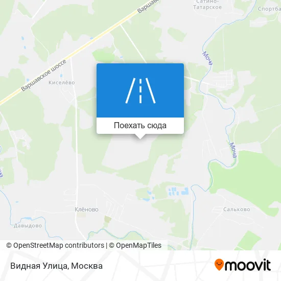 Карта Видная Улица