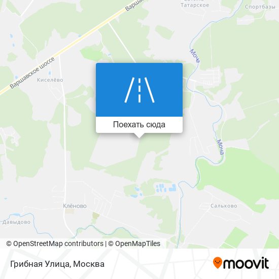 Карта Грибная Улица