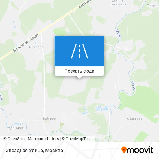 Карта Звёздная Улица