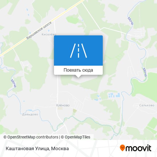 Карта Каштановая Улица