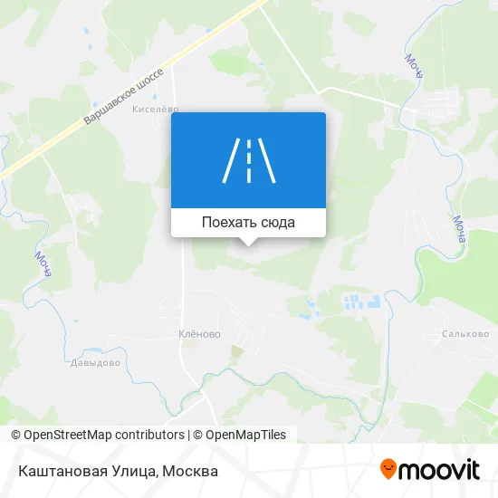 Карта Каштановая Улица