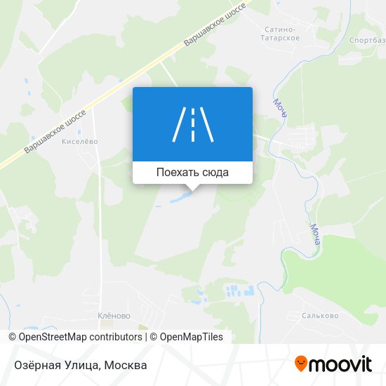 Карта Озёрная Улица
