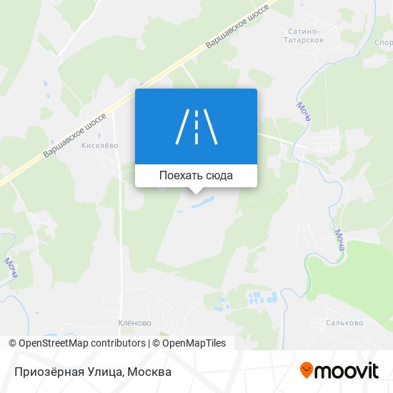 Карта Приозёрная Улица
