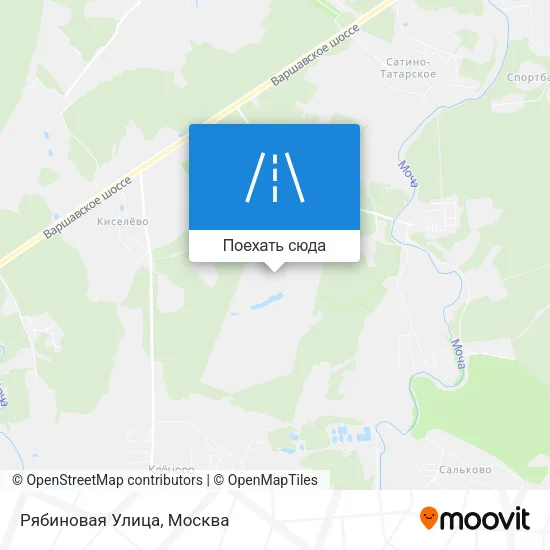 Карта Рябиновая Улица