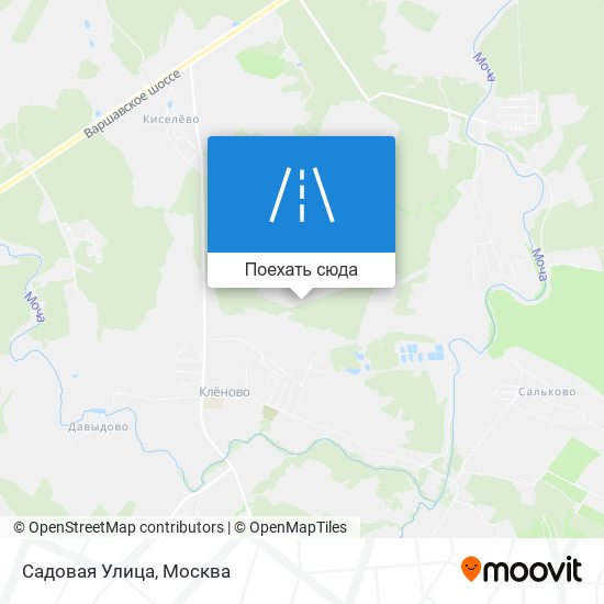 Карта Садовая Улица