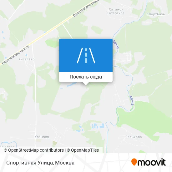 Карта Спортивная Улица