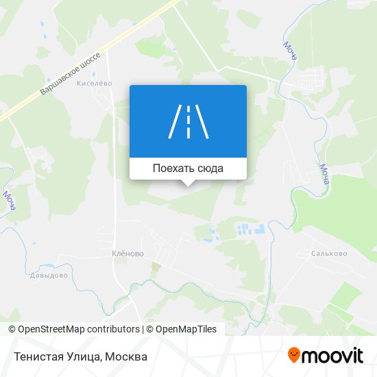 Карта Тенистая Улица