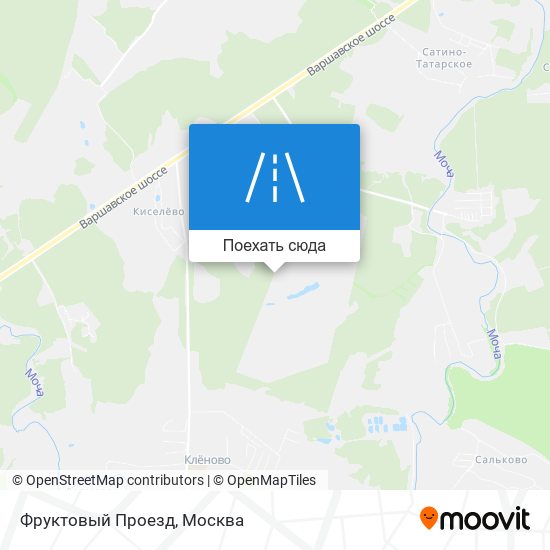 Карта Фруктовый Проезд