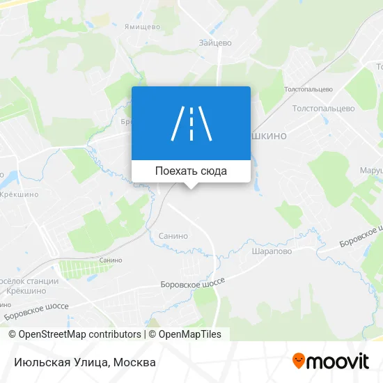 Карта Июльская Улица