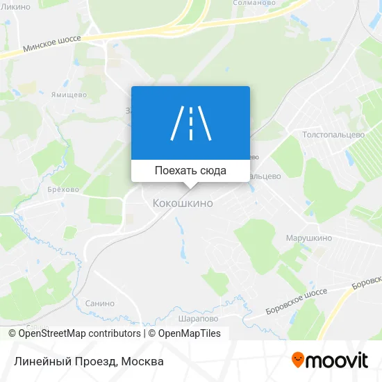 Карта Линейный Проезд