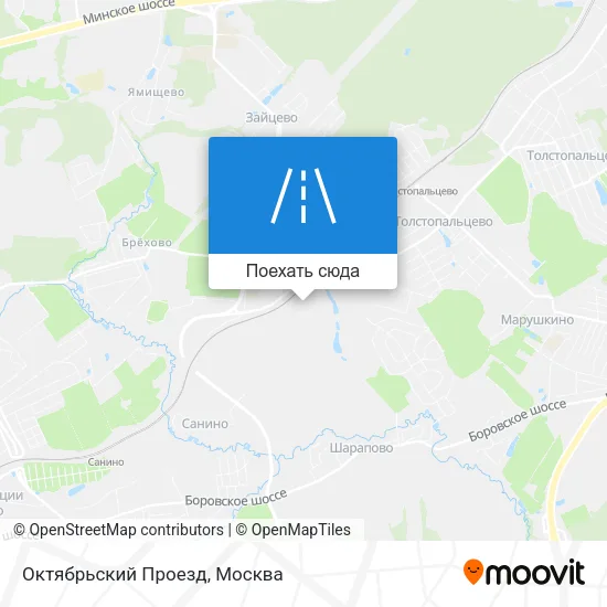 Карта Октябрьский Проезд