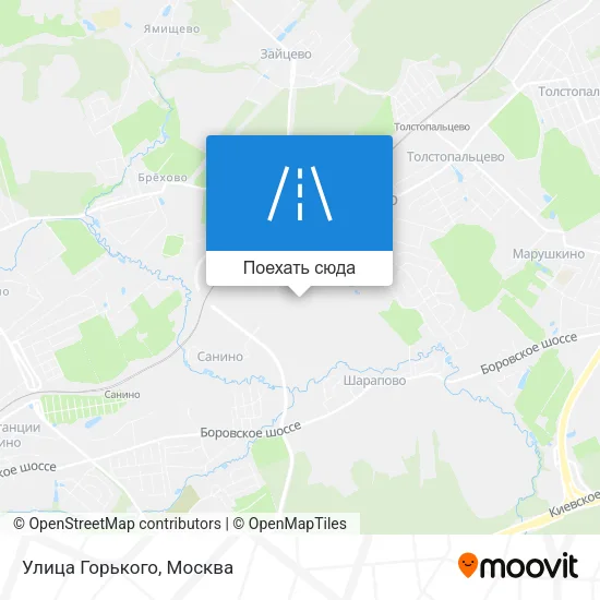 Карта Улица Горького