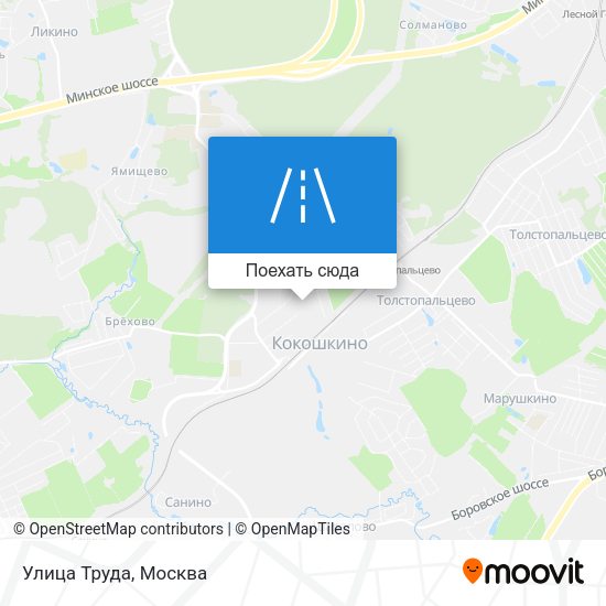 Карта Улица Труда