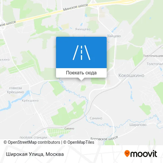 Карта Широкая Улица
