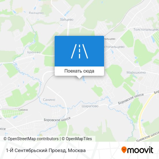 Карта 1-Й Сентябрьский Проезд
