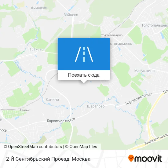 Карта 2-Й Сентябрьский Проезд