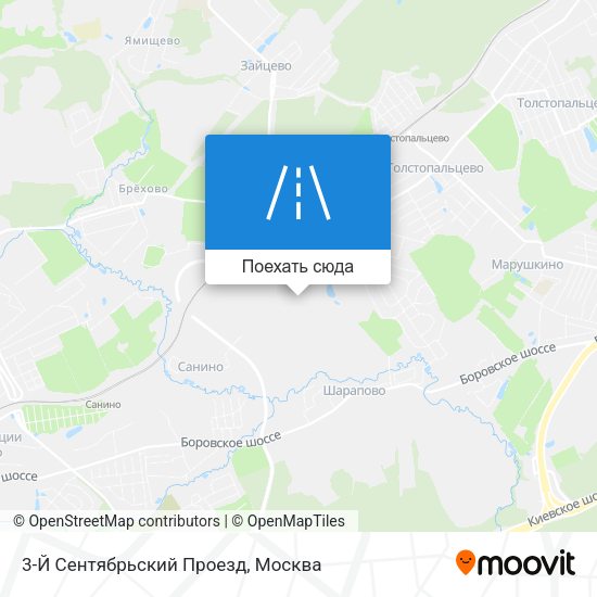 Карта 3-Й Сентябрьский Проезд