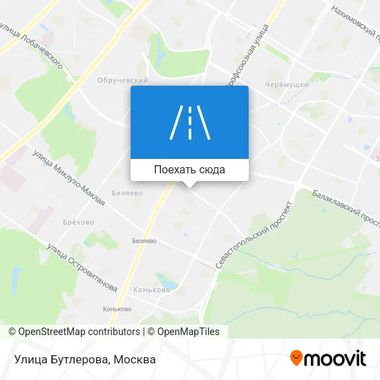 Карта Улица Бутлерова