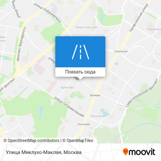 Карта Улица Миклухо-Маклая