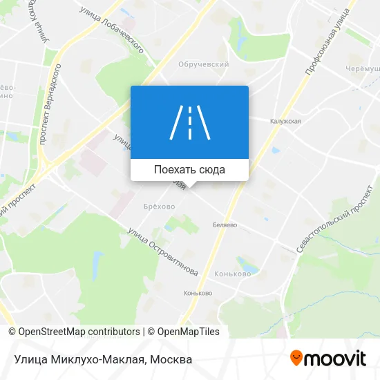 Карта Улица Миклухо-Маклая