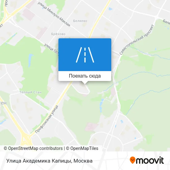 Карта Улица Академика Капицы