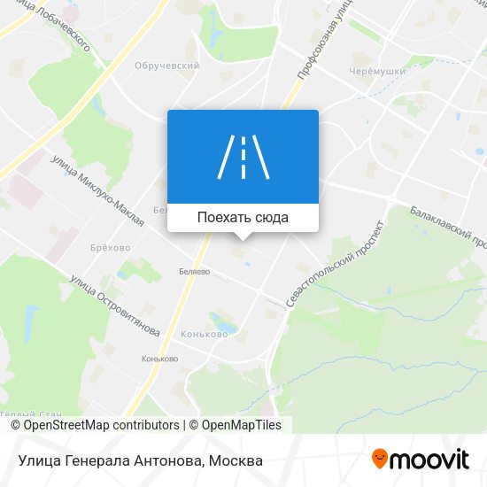 Карта Улица Генерала Антонова