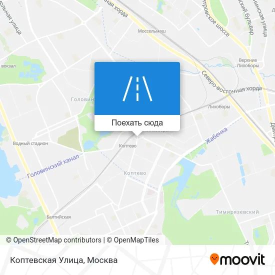 Карта Коптевская Улица