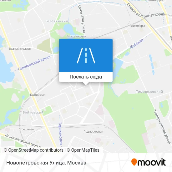 Карта Новопетровская Улица