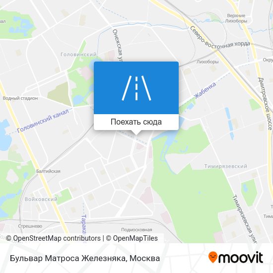 Карта Бульвар Матроса Железняка