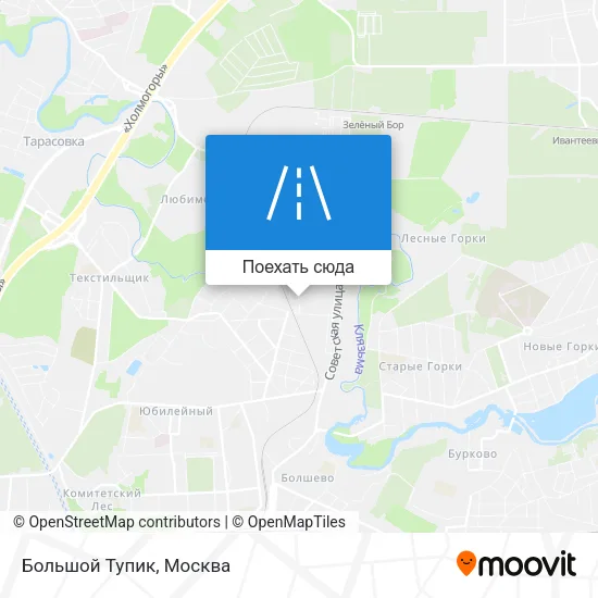 Карта Большой Тупик