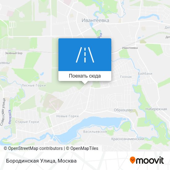 Карта Бородинская Улица