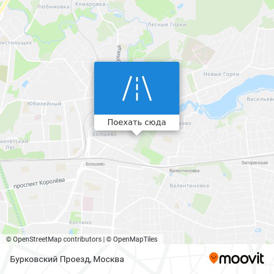 Карта Бурковский Проезд