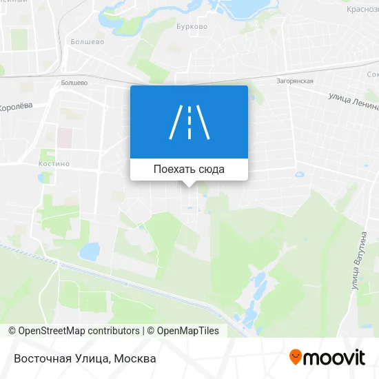 Карта Восточная Улица