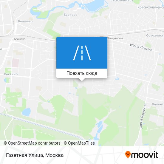 Карта Газетная Улица