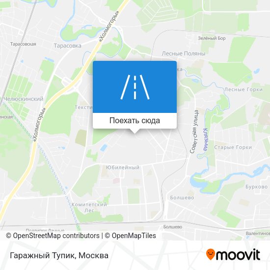 Карта Гаражный Тупик
