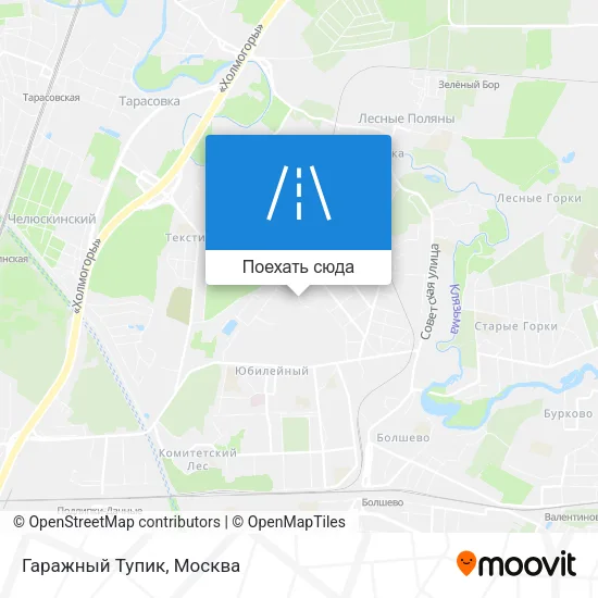Карта Гаражный Тупик