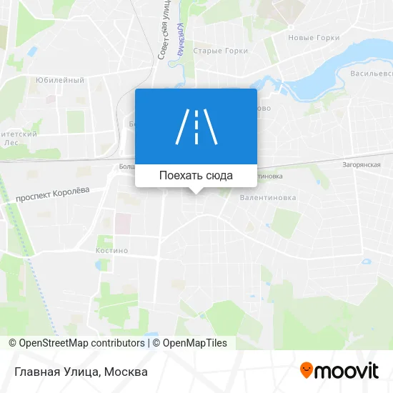 Карта Главная Улица