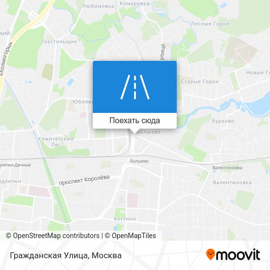 Карта Гражданская Улица
