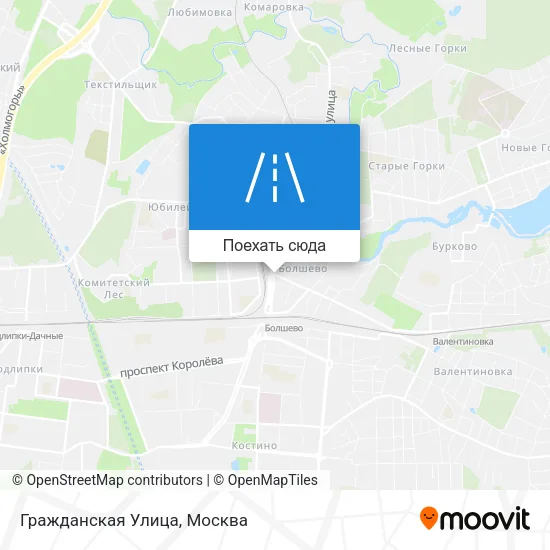 Карта Гражданская Улица