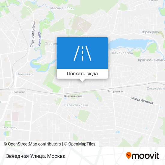 Карта Звёздная Улица