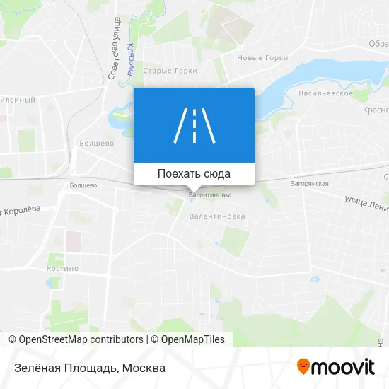 Карта Зелёная Площадь