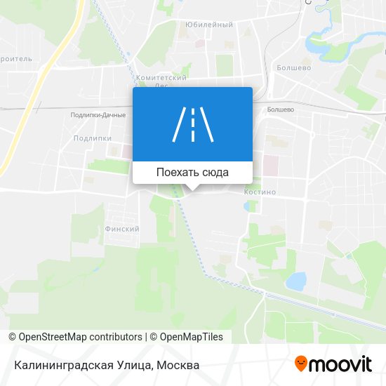 Карта Калининградская Улица
