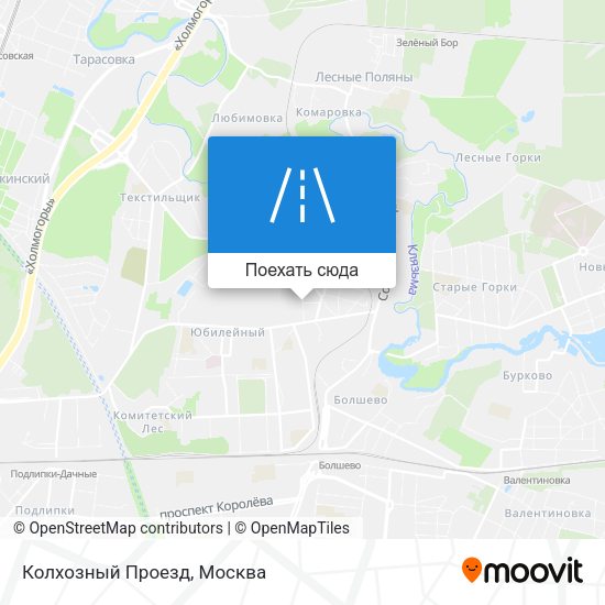 Карта Колхозный Проезд
