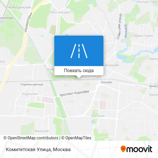 Карта Комитетская Улица